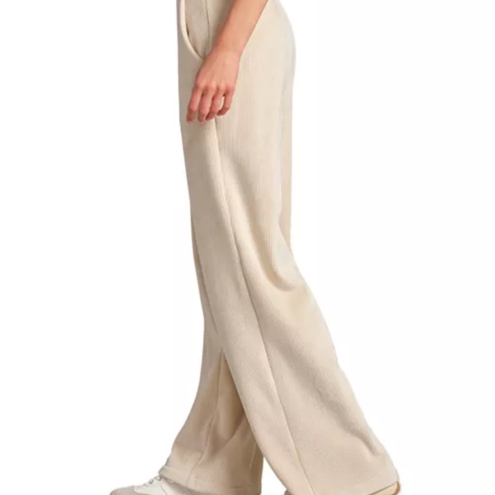 NEW Rhône Ripple Wide-leg Sweatpants in Cream - Picture 3 of 10